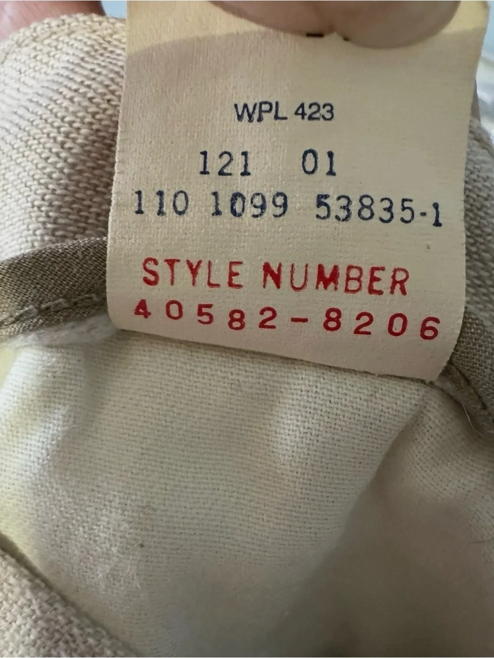 Vintage Pleated No Wrinkle Linen Blend Dockers Khakis Size 38 X 30